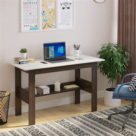 BLUEWUD Efflino Engineered Wood Study and Computer Laptop Table for ...