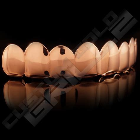 Get Rose Gold Tooth Premium Grillz Online - Custom Gold Grillz