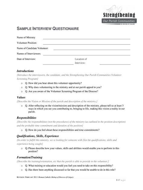Image result for Interview Questionnaire Examples