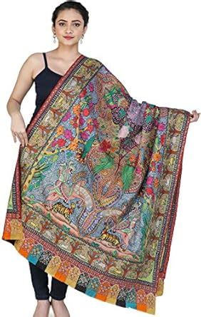 Buy Exotic India Women's Pure Pashmina Wool Superfine Pure Pashmina ...