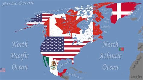 Map of flags of each UN country-North America(2021-2022)(4K) : r/vexillology
