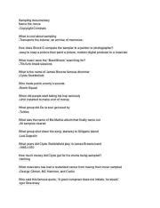 Image result for Sampling Documentary