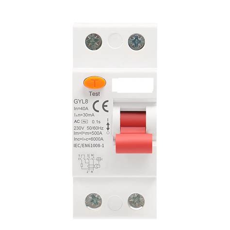 Buy OWAHO Circuit Breaker Gyl8 ac Type RCD ELCB RCCB DIN Rail Residual ...