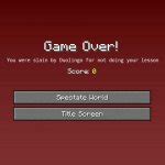 Image result for Minecraft Java Death Screen