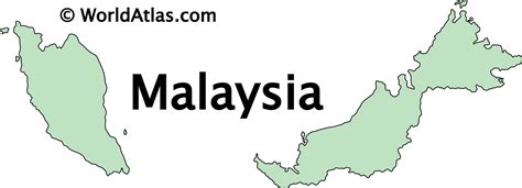 malaysian peninsula on world map