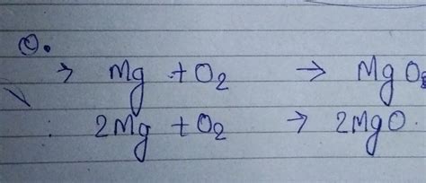 Q1.When magnesium ribbon burns in air or oxygen, a product is formed ...
