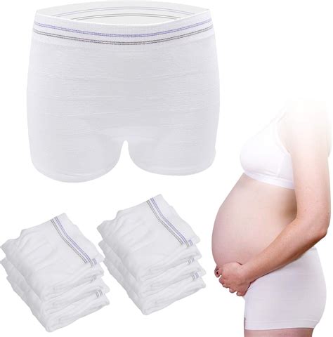 HANSILK Mesh Postpartum Underwear 6 Pack High Waist Reusable Post Bay C ...