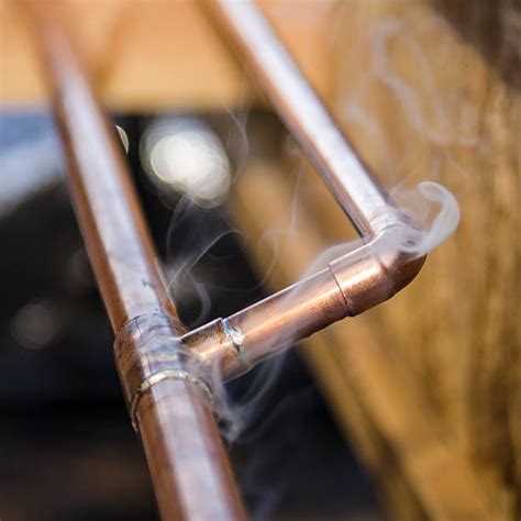 Sweating Copper Pipe 的图像结果