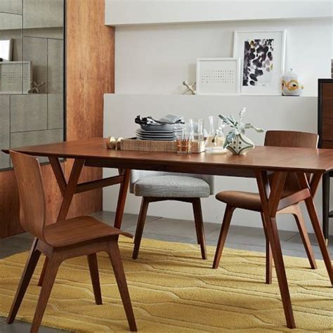 mid century modern dining table for 8