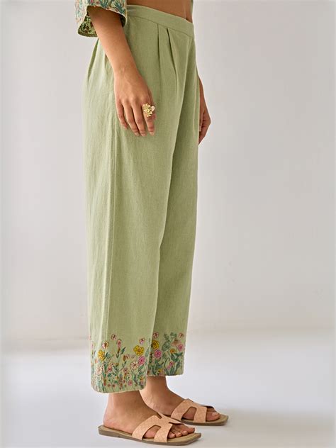 Linen Blooming Tale Trouser