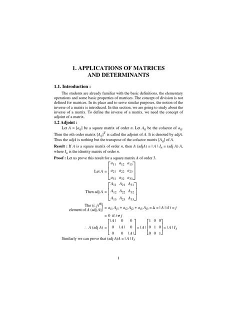 Applications of Matrices | PDF | System Of Linear Equations | Matrix (Mathematics)