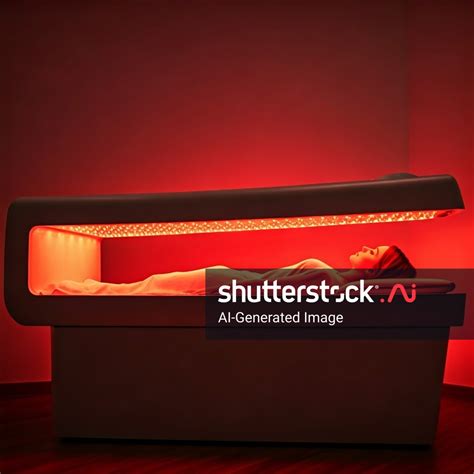 Person Red Light Therapy Bed Red AI-generated image 2587939909 | Shutterstock