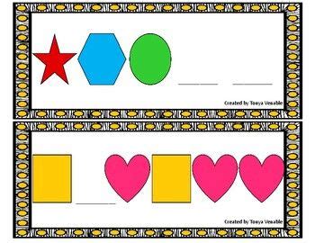 Image result for Shape Pattern Cards