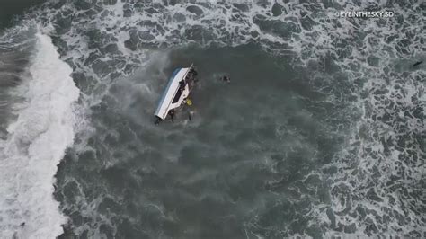 Approximately 20 migrants rescued after boat capsizes off San Diego ...