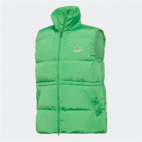 Original Adidas Womens Down Vest GD2521 Green Puffer Down Winter Coat ...