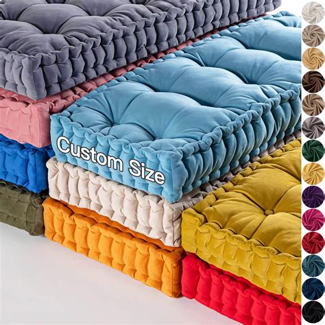 Amazon.com: RQPCSC Custom Bench Cushions for Indoor Furniture, Velvet ...