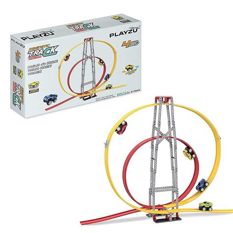 Buy Playzu Track Challenge 679-606–108pcs Magnetic Racing Track Game ...
