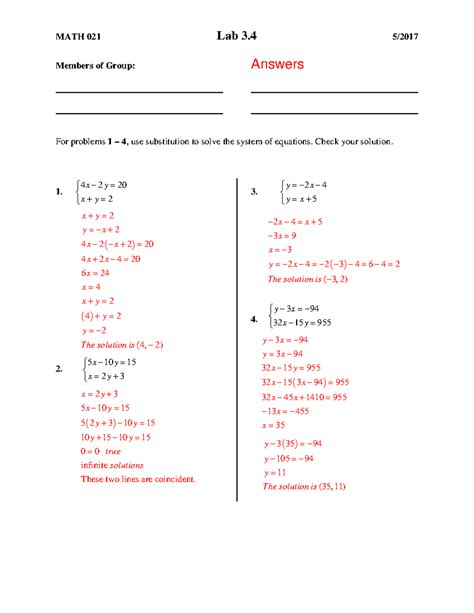 Image result for Math Equation Level Math Fact Lab Printable Answer Key