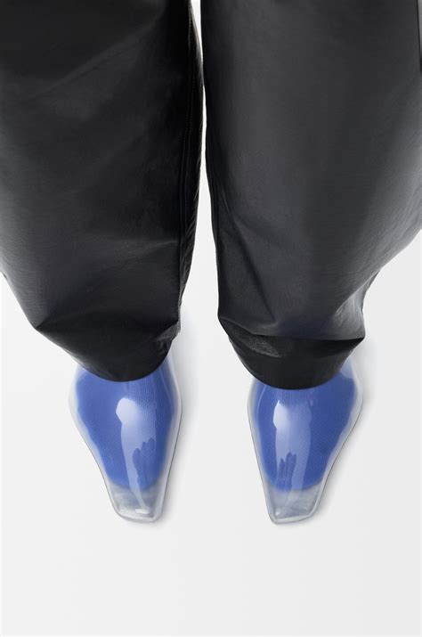 Emily aqua bootie in PVC Transparent - LOEWE Europe official website