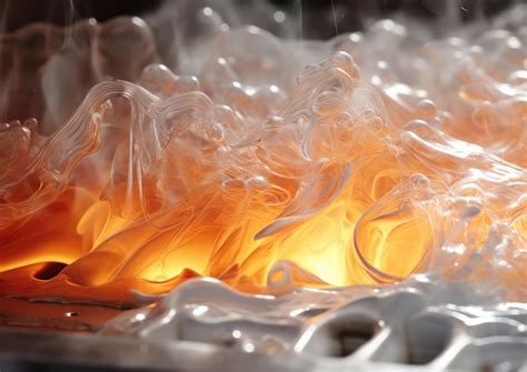 A closeup of plastic material being heated and molded | Premium AI ...