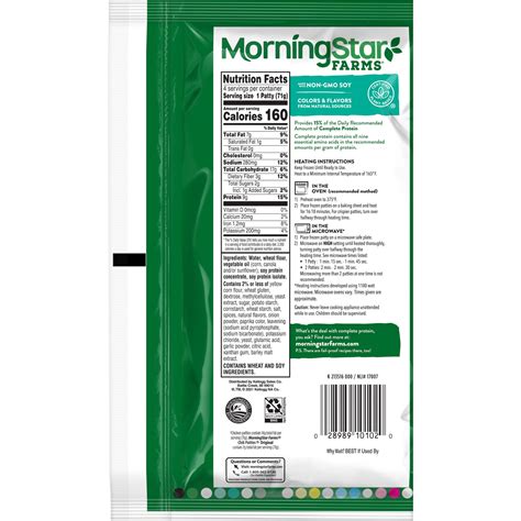 MorningStar Farms Meatless Chicken Patties, Plant Based Protein Vegan ...