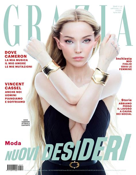 DOVE CAMERON in Grazia Italy, April 2025 - HawtCelebs