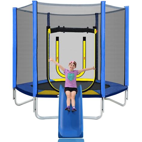 BTYMWAY 7ft Trampoline for Kids, Children's Trampoline Outdoor, Small ...