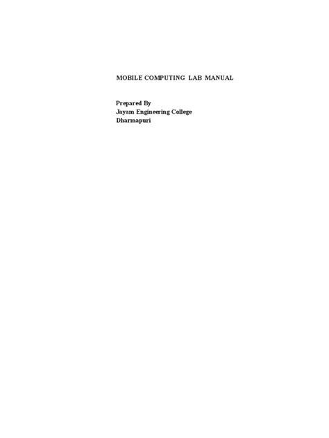 Image result for Mobile Computing Lab Manual
