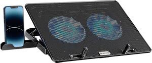 LAPCARE DCX-A101 ChillMate Laptop Cooler (Black) 2 Fan Cooling Pad with ...