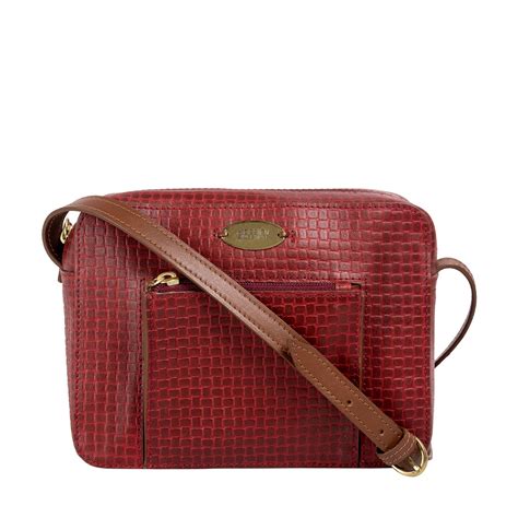 Buy Hidesign Nyle 01 Sb Red Sling Bag Online