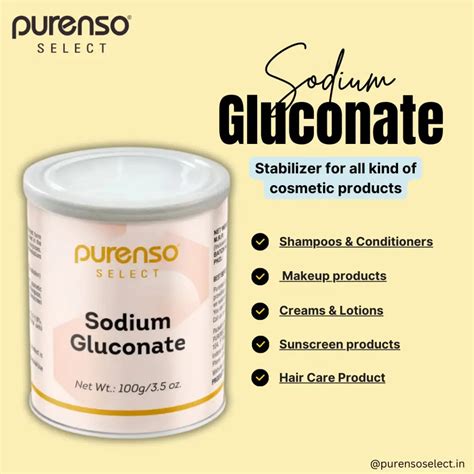 Buy Online Purenso Select Sodium Gluconate - Preservative For Personal ...