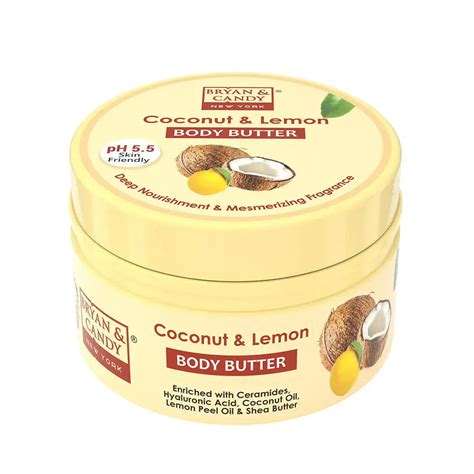 Shop Coconut & Lemon Body Butter Online | Bryan and Candy – BRYAN & CANDY