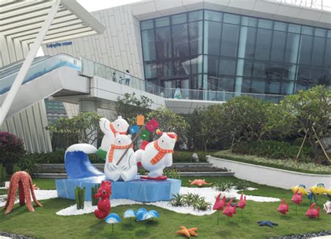 惠州华润小径湾兔子玻璃钢雕塑-动物雕塑-蓉馨生态景观