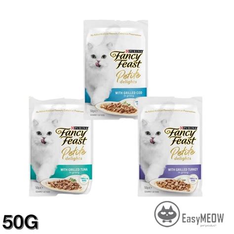 FANCY FEAST PETITE GRAVY POUCH 50G - COD, TURKEY, TUNA | Shopee Malaysia