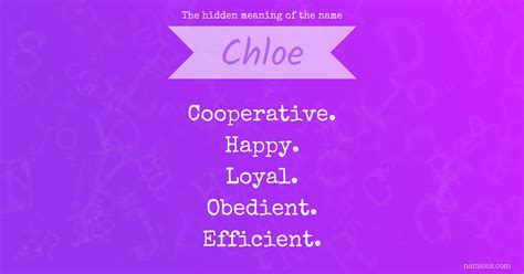 What Does Name Chloe Mean at Carlos Harper blog