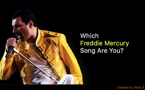 Which Freddie Mercury Song Are You? - Quiz For Fans
