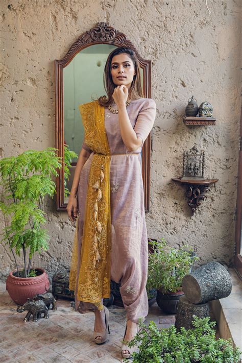 Dhoti jumpsuit with Dupatta