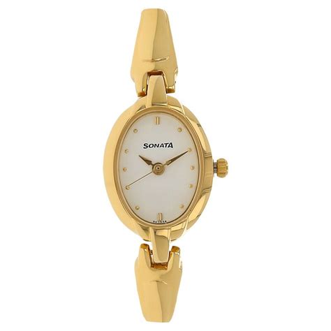 Buy Online Sonata Quartz Analog White Dial Metal Strap Watch for Women ...