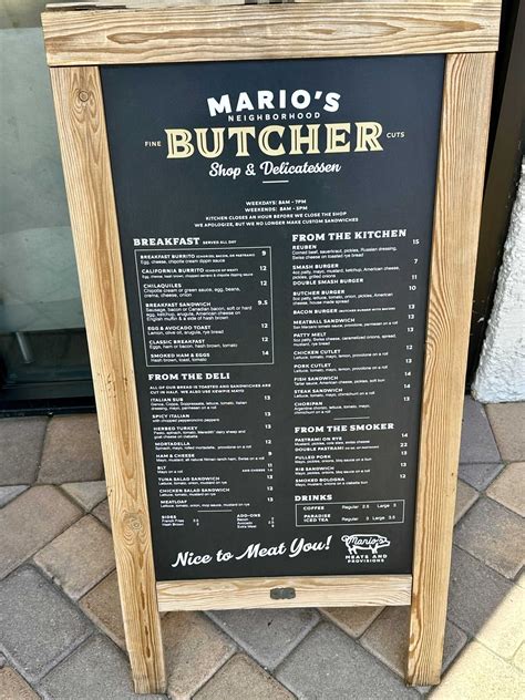 Mario’s Neighborhood Butcher Shop & Delicatessen