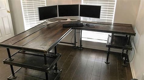 Image result for DIY Corner Computer Desk