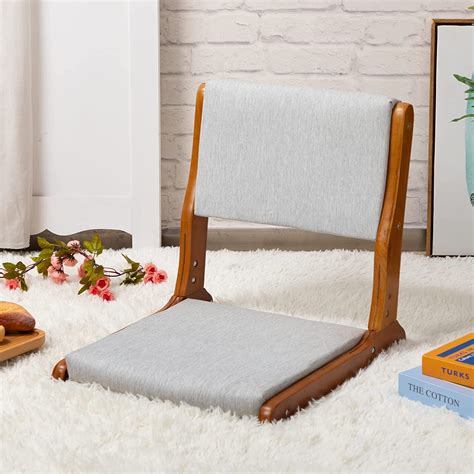 Floor Chair with Back Support, Foldable Japanese Style Floor Chair ...