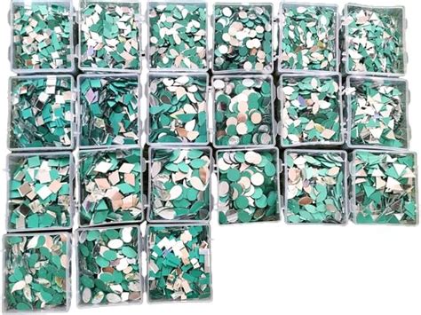 Teraiya's 21 Shape Mirror Kit for Art Craft Work |Mandala Art |Lippan ...