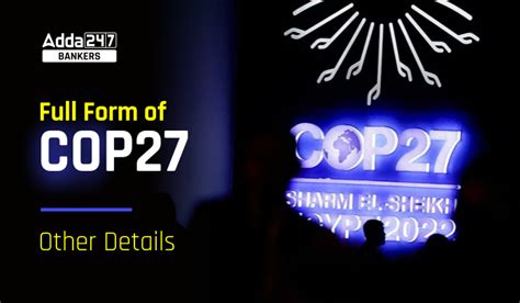 Full Form Of COP27: Check Complete Detail