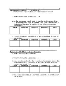 Image result for Acceleration Word Problem