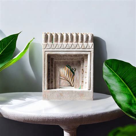 Temple Mirror White Hand Carved – J.L.HOME DECOR