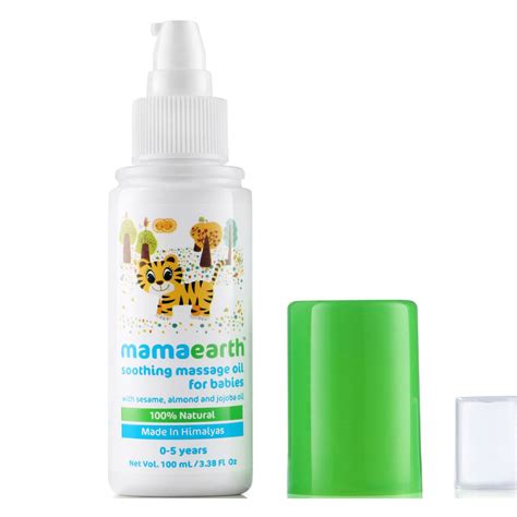 Mamaearth Soothing Massage Oil For Babies with Sesame, Almond & jojoba ...