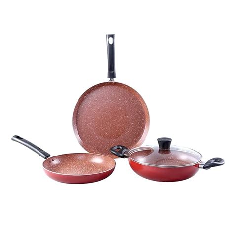 Wonderchef Tivoli Induction Bottom Non-Stick Coated Cookware Set ...