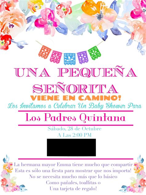 Spanish Baby Shower