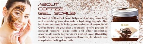 Buy DR.RASHEL Coffee Gel Face & Body Scrub For Men and Women (380 Ml ...