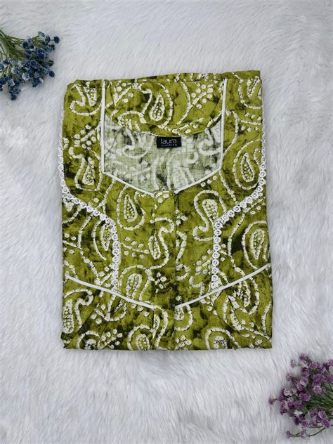 Heart Gold Printed Square Neck Centre Long 12" Zip Pure Cotton Feeding ...
